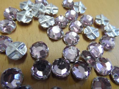 Rosemontees SS30 Light Amythest w/Setting x 24 pcs