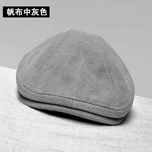 GUYOULY Big Head Hat Male Cap Winter Fall Tide Cap Female Large Size Sunscreen Sunshade Beret,Xl59-63Cm,Medium Gray