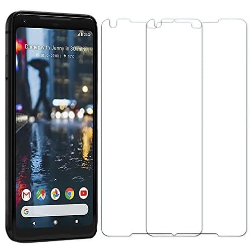 [2 Pack] Google Pixel 2 XL Screen Protector, Senisttech High Transparency Anti Fingerprint 9H Tempered Shatterproof Glass Screen Protector Anti-Shatter Film for Google Pixel 2 XL [3D Touch Compatible]
