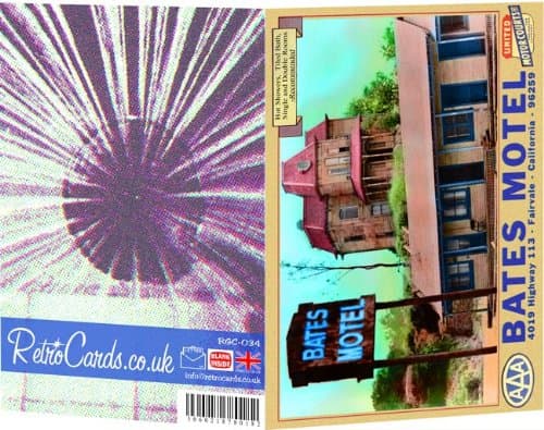 Bates Motel - Blank Greeting Card by RetroCards