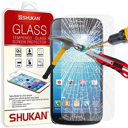 Samsung Galaxy S4 Mini - Premium Tempered Glass Screen Protector Guard Cover Ultra Thin Lightweight Rounded Edge Hardness up to 9H with Cleaning Cloth [TG904 - NDL4]