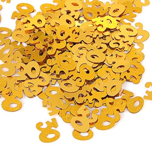 Gold 30th Birthday Confetti - 14g