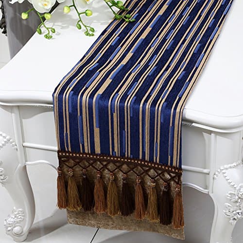 Simple And Modern Table Cloth/Chinese Style,Classical,Striped,Fluid Systems,Table Runner-L 33x300cm(13x118inch)