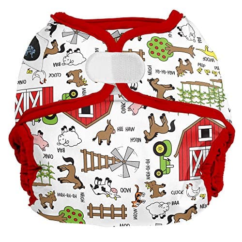 Imagine Baby Products All-In-Two Shell Hook and Loop Diaper Cover, Barnyard Jam