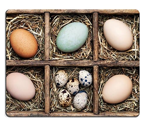 MSD Natural Rubber Gaming Mousepad IMAGE ID 34882101 Box with chicken turkey goose quail and duck eggs collection