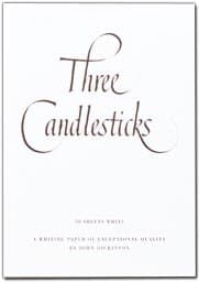 Three Candlesticks Writing Set A5 Pad With Matching C6 Envelopes