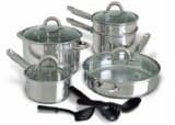 Cusine Select Abruzzo Stainless Steel 12 Piece Cookware Set by Cuisine Select