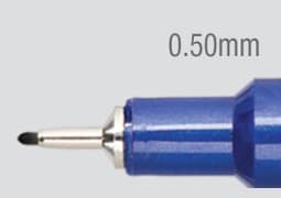 Acurit Technical Drawing Pens Fine Point Black Ink For Artists, Architects, Engineers Small Nibs Acid Free Non Fading Pigment Ink Pens – [Black - 0.50mm]