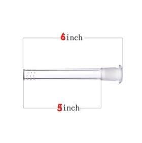 12-290 SCIENTIFIC GLASS 18MM BY 14MM DOWNSTEM STANDARD DIFFUSER CLEAR ASSORTED SIZES 6"