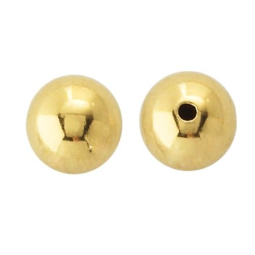 18K Yellow Gold 3mm Round Bead