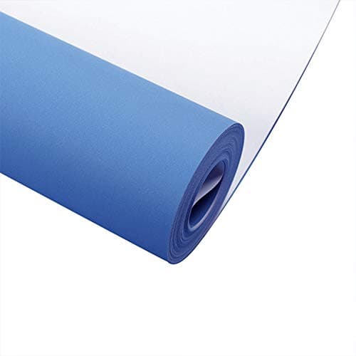 Solid Color Mediterranean Style Wallpaper Non-Woven Fabric Easy to Clean Home Improvement Hotel Shop Thickened Wallpaper,Mediterraneanblue,53 * 980cm