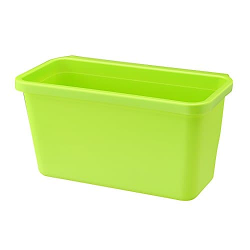 Hamhui Kitchen Garbage Barrel Cabinet Door Hanger Type Trash Bin Plastic Large Trash Bin Storage Box,Green Hanger