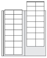 SAFE Coin-Combi Page with 2 Strips for Euro Sets