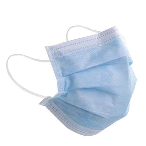 Disposable Face Masks with Ear Loops - Triple Layered Filter | Pack of 50
