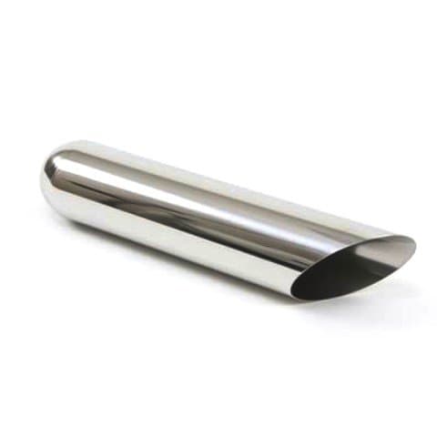 Exhaust Tip Chrome Plated 3.5 X 22 Af 2.5 Inlet Wesdon Exhaust Tip