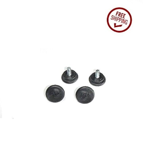 Nylon Threaded Glide Slider 1" OD Base 1/4" - 20 x 1/2" Tall Threaded Stem (4)