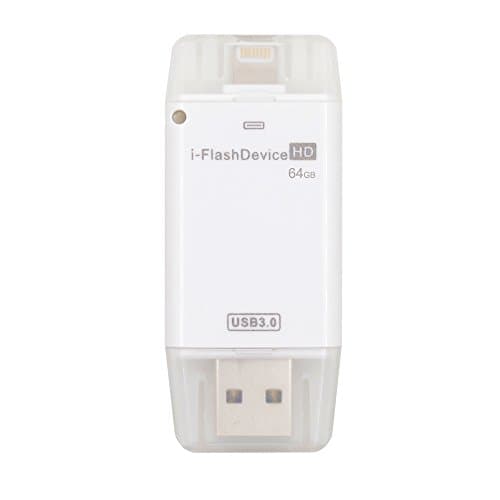 YiKaiEn 64GB USB 3.0 [Storage for iPhone] USB Flash Drive HD U Disk With OTG Head for Android/iPhone SE/6S Plus/6S/6 Plus/6/5S/5/8C/iPad/iPod/PC/MAC