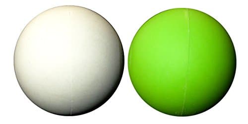 LBS-2 Pack Lacrosse Massage Balls -White Green