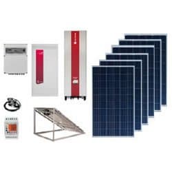 Solar Kit Self-Consumption with Batteries 2500Wp Circuit EFM-HYB-25-100