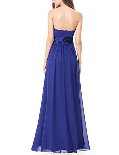 True Meaning nice Ever Pretty Womens Strapless Simple Floor Length Evening Party Dress 8 US Saphire Blue Sapphire Blue8