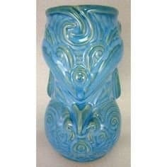 Tropical Beachy Tiki Tall Mugs (Blue)