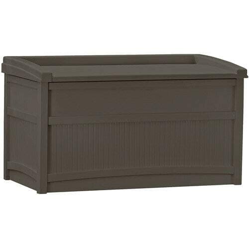 50-Gallon Medium Deck Box Lightweight Indoor/Outdoor Storage Container and Seat for Patio Cushions and Gardening Tools
