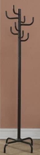 Black Iron Tube Standing Coat Rack