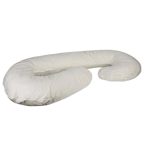Cotone C-shaped Pregnancy Pillows Full Body Maternity Pillow for Side Sleeping with Removable Washable Pillow Cover 55.1X31.5X9.8 Inch Jade