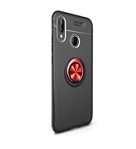for Huawei Nova 3i PSmart+ Case, MinzyCase 360 Degree Rotating Ring Kickstand Magnetic Car Mount Function Full Protective TPU Cover Case for Huawei Nova 3 / P Smart Plus