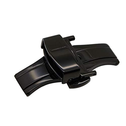 ZLIMSN Stainless Steel Butterfly Deployment Buckle Double Push Spring Bar Watch Band Clasp PVD Finish