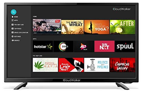CloudWalker 80 cm (32 inches) 4K Ready Smart HD Ready LED TV 32SHX2 (Black) (2019 model)