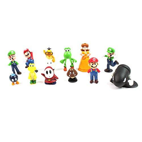 Super Mario Bros Figures - 12 Pcs Set PVC Action Characters Toys 3cm - 7cm