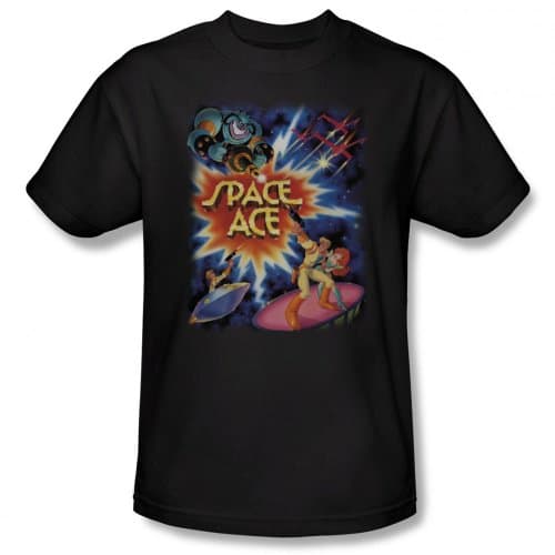 Space Ace Men's Blast T-Shirt Black Large