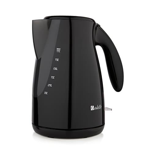 Extra Large Rapid Boil Cordless 7 Cup (1.7L) Black Electric Kettle with Auto Shut Off and Dry Boil Protection By Odette