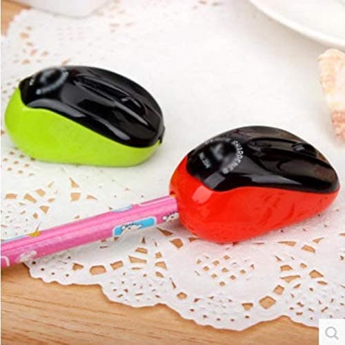 1 Pieces Creative Stationery Mouse Plastic Pencil Sharpener Mechanical Pencil Sharpener for Office School Supplies Gift