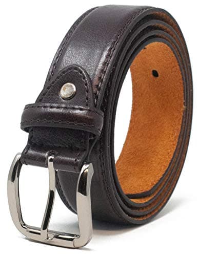 Mens Double Stitched Leather Lined Suit Trouser Belt by 'Ossi'