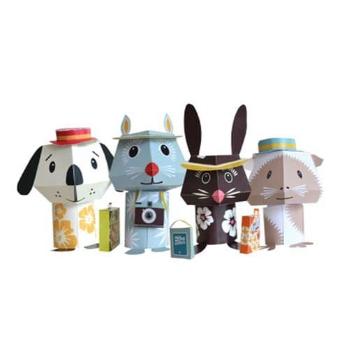 Papertoy Paper Animals - Jet Set Pets
