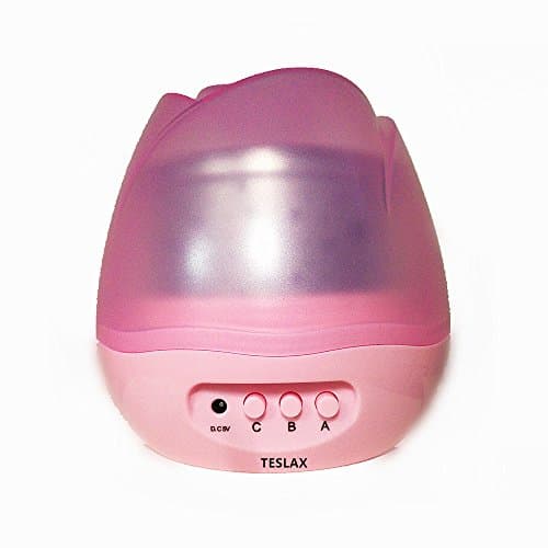Star Projector Lamp,Night Lighting Lamp,Galaxy Night Light, 360 Rotating, DC 5V / AAA Battery Powered, Ideal Bedroom Lamp for Children and Baby(Children's Christmas Gifts, Birthday Gifts) (Pink)