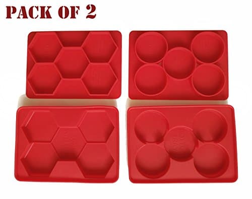 Silicone Burger Press - Meat Patty Maker and Freezer Container Press with 5 Divisions for Tasty and Healthy Patties for Sausage Patties, Hash Browns, Cutlets