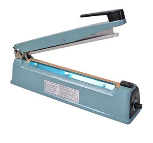 12" Impulse Heat Poly Bag Sealer Plastic Closer Machine Teflon Sealing 30cm Wrap