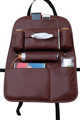DOTAKI Kick Mats - Car Seat Protector (Brown)