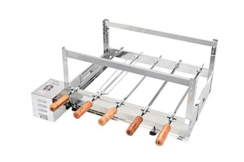 Depth Adjustable Excellent Grade Rotating Barbecue Skewers