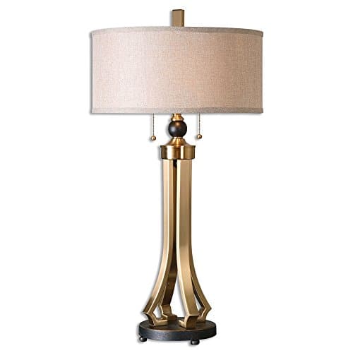 The Selvino Collection Brushed Brass Table Lamp