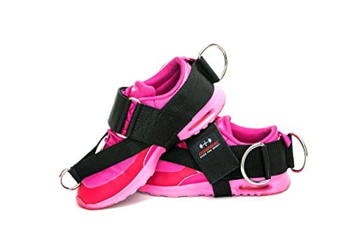 FITSUPREME Ankle Strap for Glute Kickback, Maximize Workout for Gym Cable Machine, Strong Velcro, 3 "D" rings, Adjustable Fitness Straps for Abs, Glutes &amp; leg Exercises for men &amp; women, Pair of 2