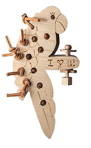 Playful Parrot with Rattle Perch