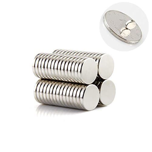 Fridge Magnets for Refrigerator, Science, Crafts - Tiny Round Disc, Sliver, 0.2 Inch (5mm), 100 Pcs