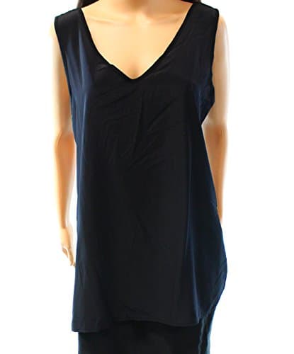 Dantelle Women's Large V-Neck Tunic Tank Cami Top Black L