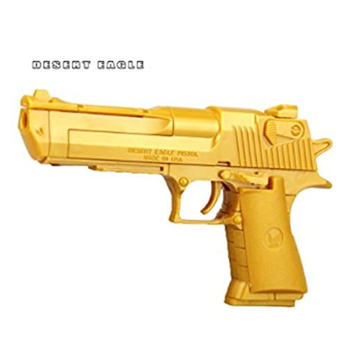 Polade 45pcs Diy Building Blocks Gun Model Assembling Pistol Toy Bricks (Gold)