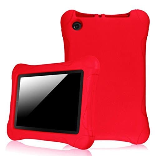 Fire HD 7 Case,AutumnFall Kids Shock Proof Case Cover for Fire HD 7 Tablet (Red)
