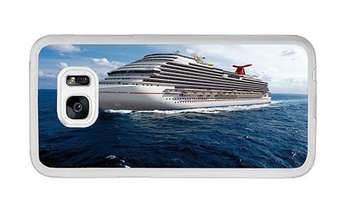 Cunghe Art Samsung Galaxy S7 Edge Soft Case Custom Designed White Rubber Phone Cover Case For Samsung Galaxy S7 Edge 5.9 Inch With Cruise Ship Carnival Magic TPU Phone Case